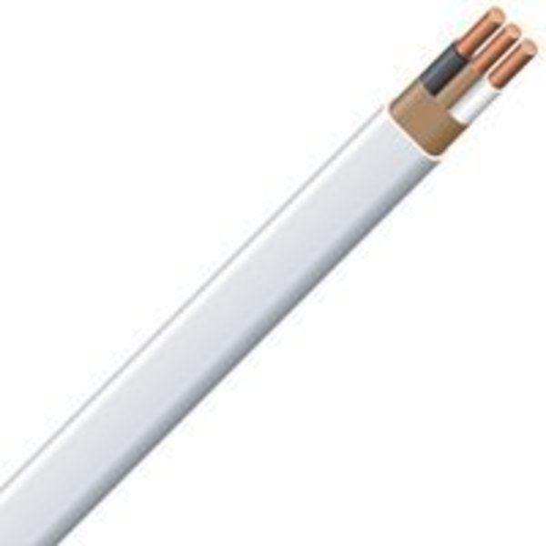 Southwire Southwire 14/2NM-WGX250 Type NM-B Sheathed Cable, 14 AWG, 250 ft L, White Nylon Sheath 14/2NM-WGX250